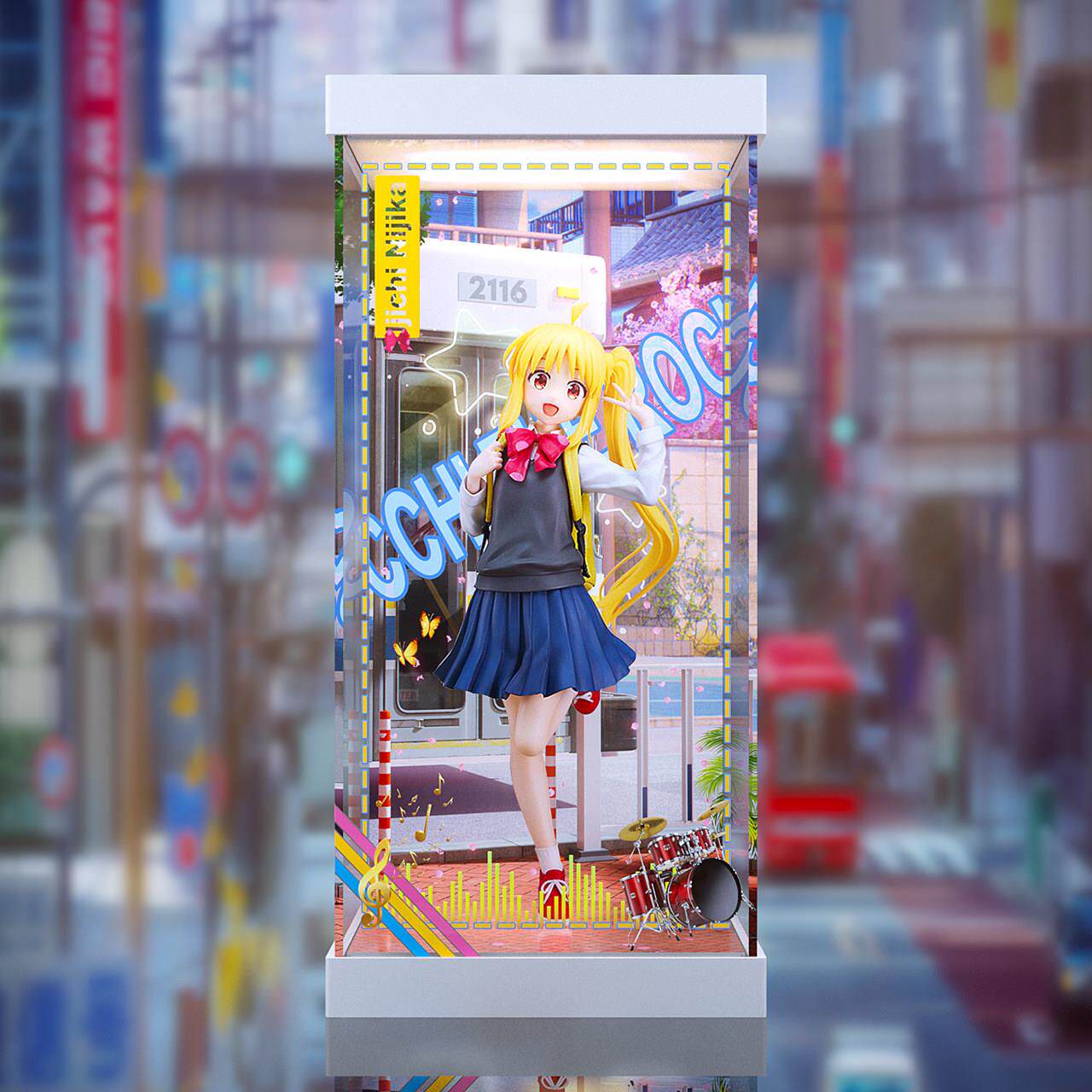 【移不动】GSC孤独摇滚!动画版 伊地知虹夏 亚克力主题背景展示盒