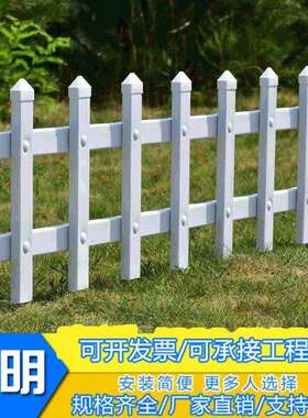 PVC塑钢护栏栅栏小区草坪围栏庭院幼儿园围栏绿化带护栏厂家