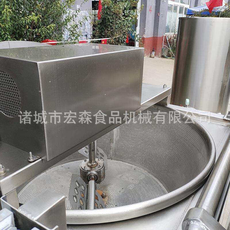 大型商用油炸机油水混合脆皮五花油炸机江米条豆泡自动搅拌油炸机
