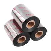 理光B110CR全树脂碳带耐高温耐刮擦PET透明亚银标签纸打印机色带