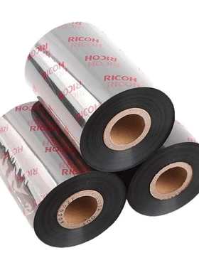 理光B110CR全树脂碳带耐高温耐刮擦PET透明亚银标签纸打印机色带