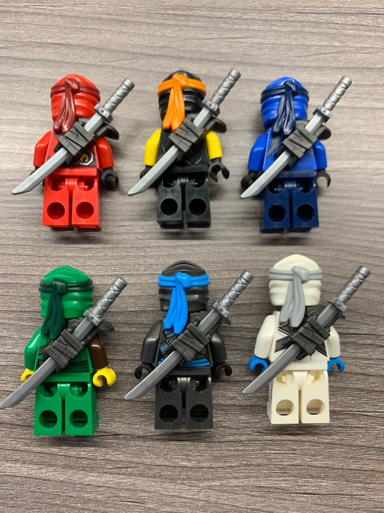 Lego Njo531 Kai，Njo532 Cole，Njo548 Jay，Njo537 Zane，Njo547.Niya