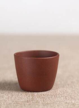 驯砂记 主人杯 100cc 紫砂杯 口杯手工紫砂杯 中槽清宜兴紫砂茶杯