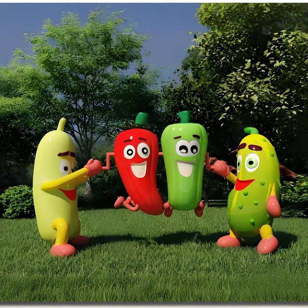 农业景区玻璃钢造型农业价值观标识牌园林商场户外雕塑厂家