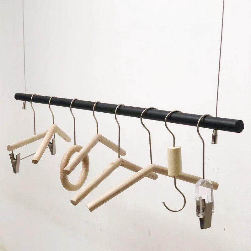 服装店展示架悬挂衣架男女童装吊杆悬吊式天花板婚纱架不锈钢橱窗