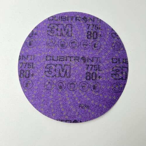 3M775L 旋风孔陶瓷紫砂 6寸紫色旋风砂碟薄膜基材多孔150mm