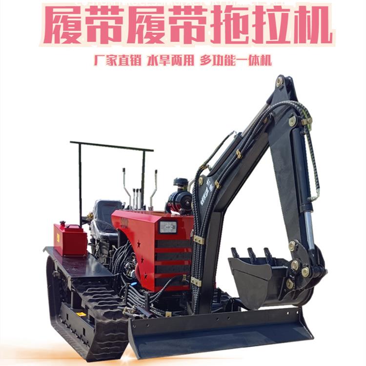 农用耕整机械履带式旋耕拖拉机挖掘旋耕犁地起垄机工程水旱两用