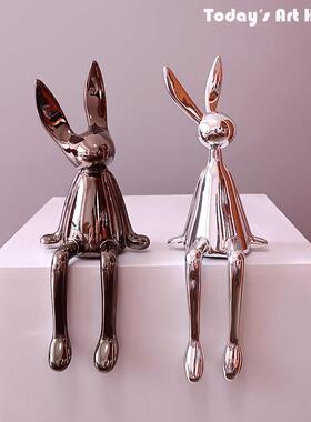 现代无障碍豪华时尚艺术兔子客厅学习儿童礼物电视柜样板房装饰个