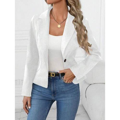 B 58691 Pure Color Women's Blazer 纯色女式西装