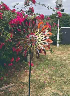 铁艺fz001太能风摆车户外花园园阳林艺园装饰旋转件