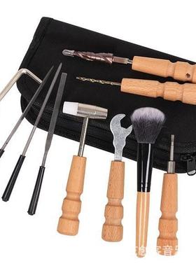 CIU吉他组工具套装包维修保养开孔品打磨合琴桥琴枕测量扳丝手