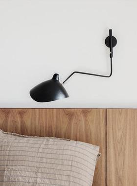 北欧Serge Mouille个性张牙舞爪客厅长臂灯卧室床头餐厅摇摆壁灯