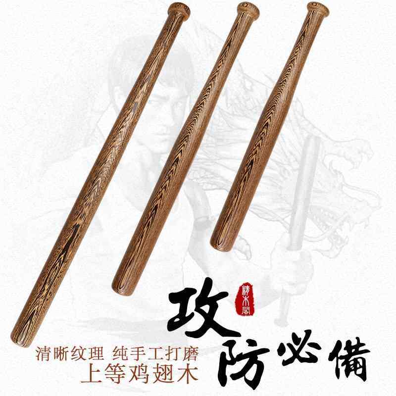 正品实木棒球棒鸡翅木棒球棍车短棍木身实载心棒球杆防武硬器家用图片