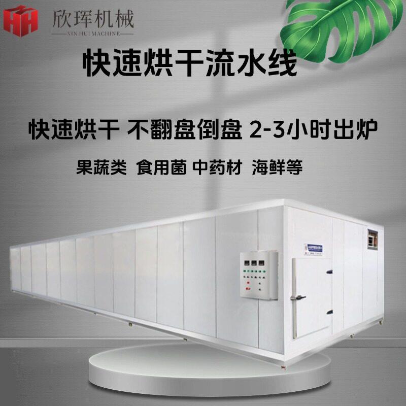 干果蘑菇香菇银耳大型网带烘干设备 皇菊丹参枸杞 烘干流水线