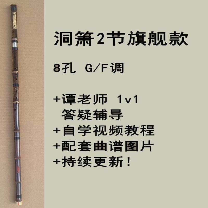 正品洞F萧乐器学入门专业初紫六古风八竹孔G调玉短笛子竖吹长萧演