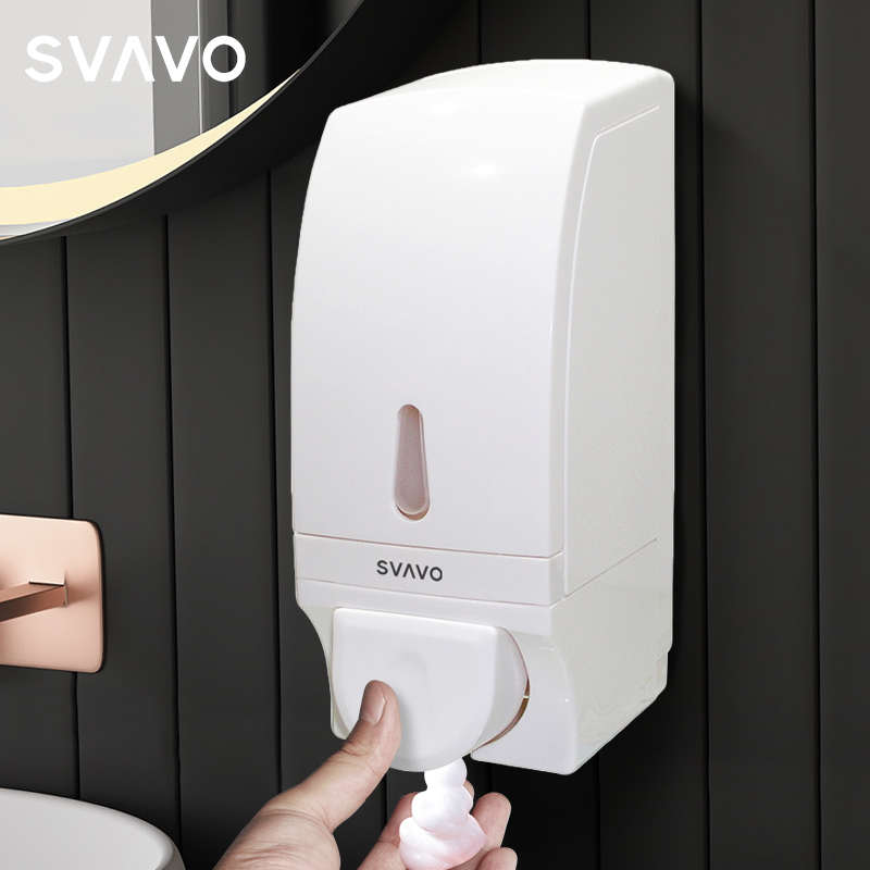 瑞沃泡沫皂液器壁挂式洗手液按压瓶挂壁器手动商用自动感应洗手机