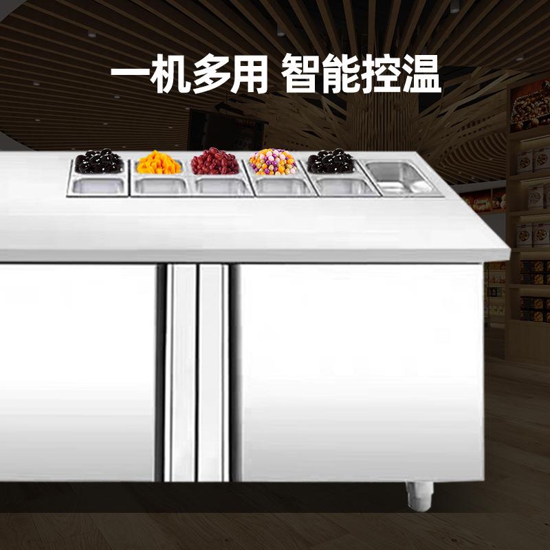 沙拉台槽保工作台鲜水果捞展示PGE麻柜商用辣烫凉菜冷藏小菜冰开