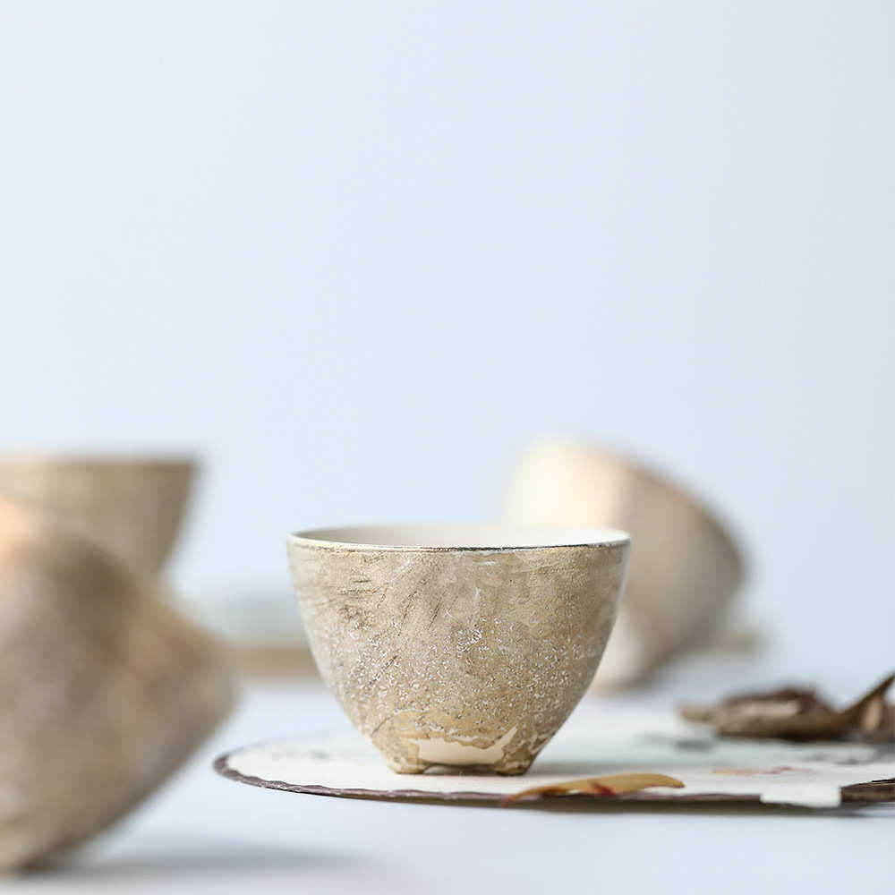 晴先生妙峰作藏金三足主人杯品茗杯功夫茶具茶盏创意茶杯中式陶瓷