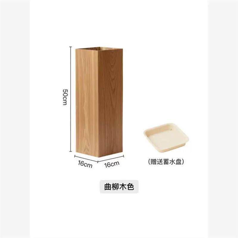 日式木质雨伞收纳桶家用入户门口收纳伞架实木置物架子酒店放伞筒