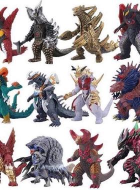 软胶大号奇美拉帝皇终极贝利亚加拉特隆王五帝王奥特怪兽玩具男