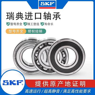 瑞典SKF进口轴承高速6307 6308 6309 6310 6311 6312 6313 -2Z/RS