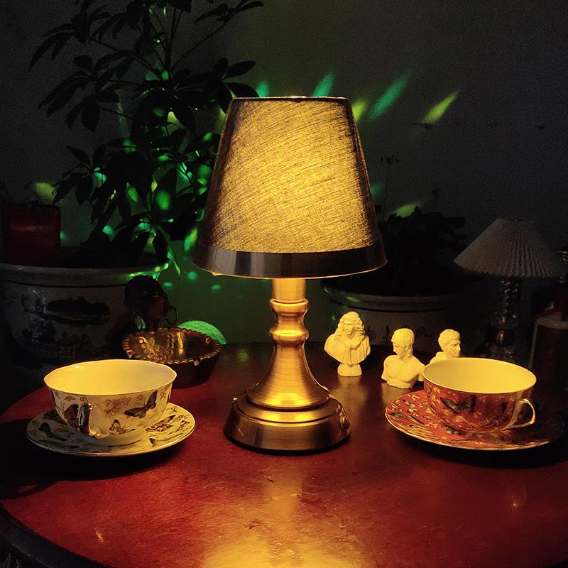 高档欧洲古典无障碍豪华创意吧台灯灯酒L电ed可充台灯夜餐厅咖啡