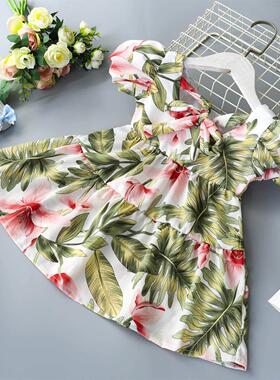 Summer Toddler Dresses Baby Girl Clothes Cute Flowers Print