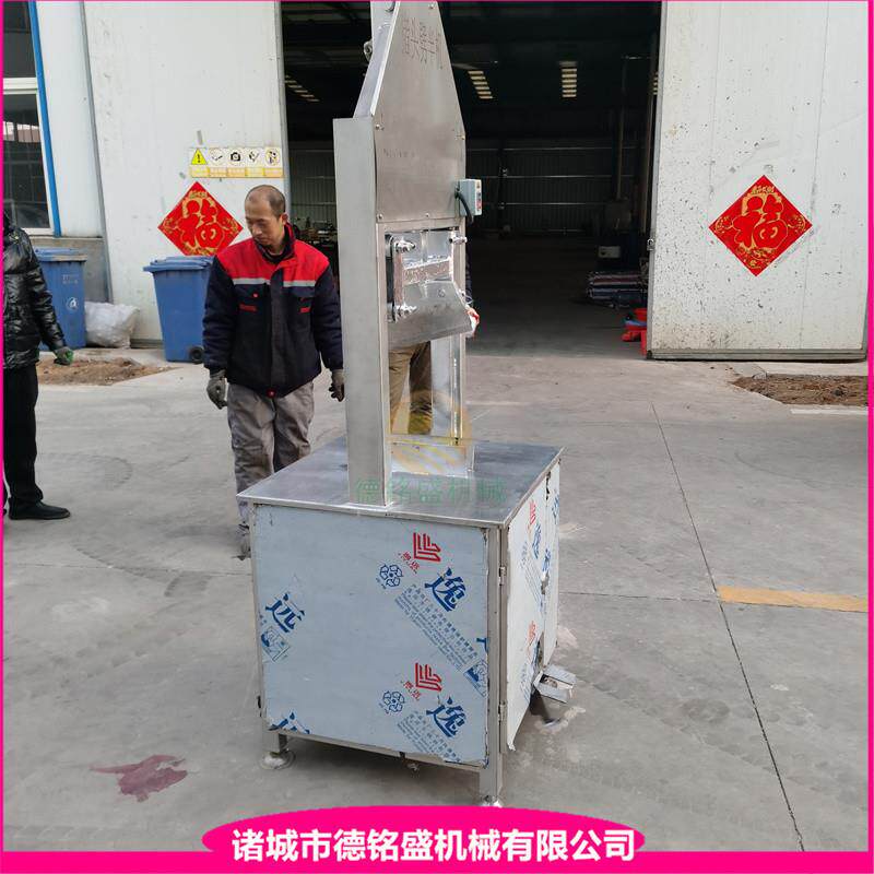 猪肘子切半机 液压式猪头劈半机 猪脸全自动脱毛机