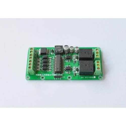 GYJ-0183 4入2出可编程开发板 继电器工控板 STC单片机开发