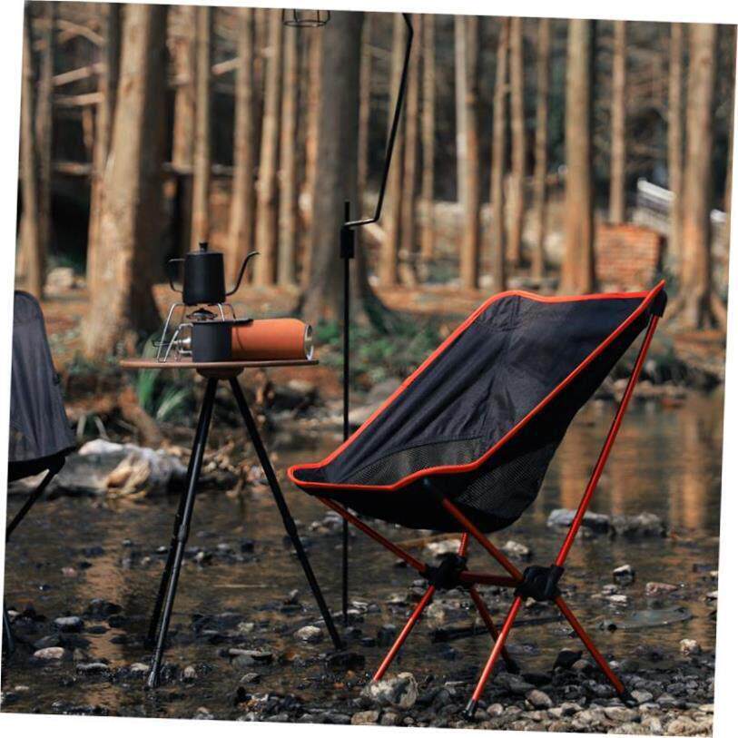 Outdoor portable folding chair Moon back camping space chair