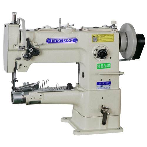 江龙牌246小嘴包边高车自动供油上下定针箱包大梭缝纫机箱包专用