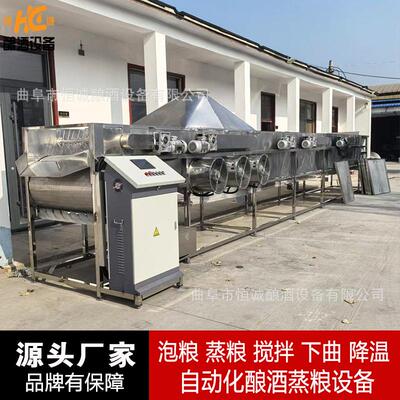 大型连续蒸饭机坚固耐用多种尺寸满足大规模米饭蒸煮需求