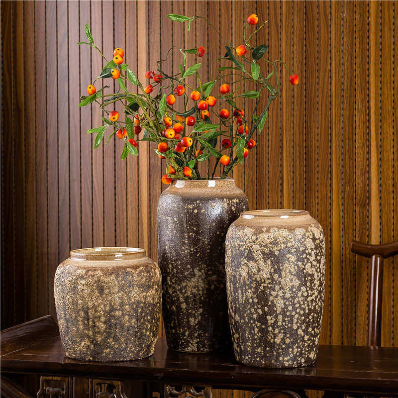 古典桌面花盆客厅摆件干花景德镇陶瓷中式花瓶批发插花复古 卧室,家居饰品,花瓶,淘宝优惠券,粉丝福利购,淘宝优惠卷