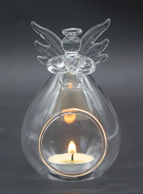 装饰品许愿天使蜡烛烛台装饰摆件