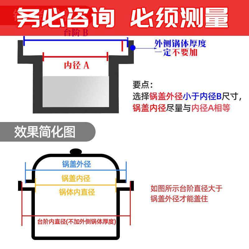 锅盖 家用蒸锅盖子高盖不锈钢加高盖圆形炒锅铁锅26cm28高拱盖热