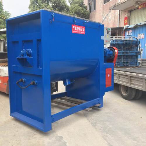 广东东莞500型不锈钢卧式搅拌机干粉末混合拌料机可加热烘干两用