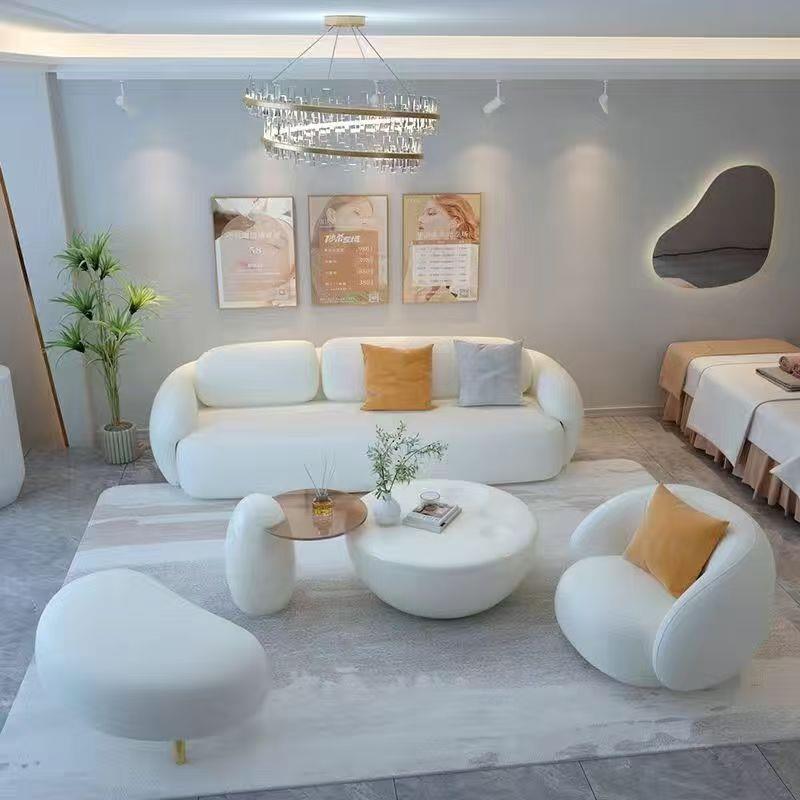 酒店办懒奢公家用轻茶几人沙发组合客厅新款单24人双可人沙发可躺