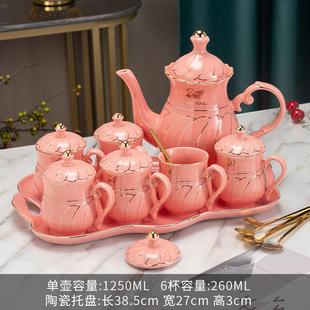 新款 结婚杯水套装 高档客厅具喜庆茶杯壶茶具茶杯家用套杯子礼盒装