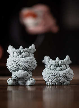 小神鱼缸砂石茶创意龙礼宝伴青摆件招财生肖送宠桌面龙装饰品萌手