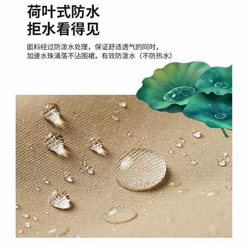 新款直销防水广告围裙定制logo印字厨房家用工装背带围裙餐饮奶茶