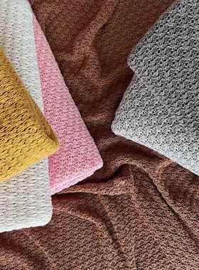 针20211102织全棉毛毯被子沙床尾毯午巾睡毛毯针织休闲发盖毯粗毛