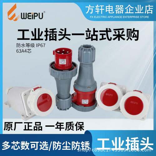 威浦插头座TYP673391959196919573291963A3P+EIP67WEIPU