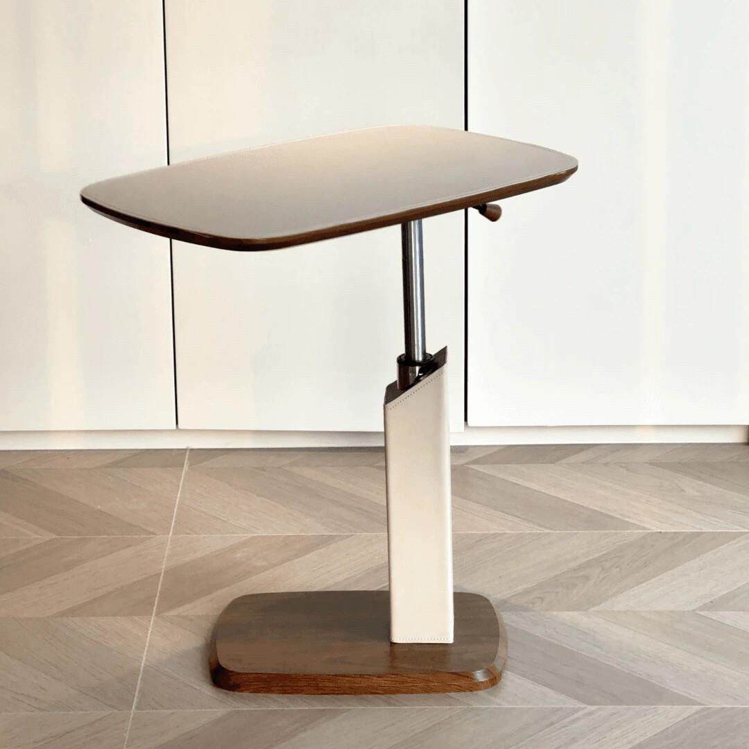 MOMO·升降边几沙发小茶几可移动角几胡桃木色客厅迷你桌子床