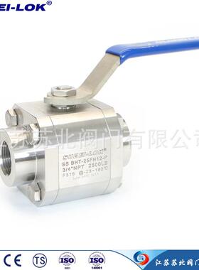 供应DN32高压内螺纹球阀2500LB 不锈钢高压三片式锻造（SS316）