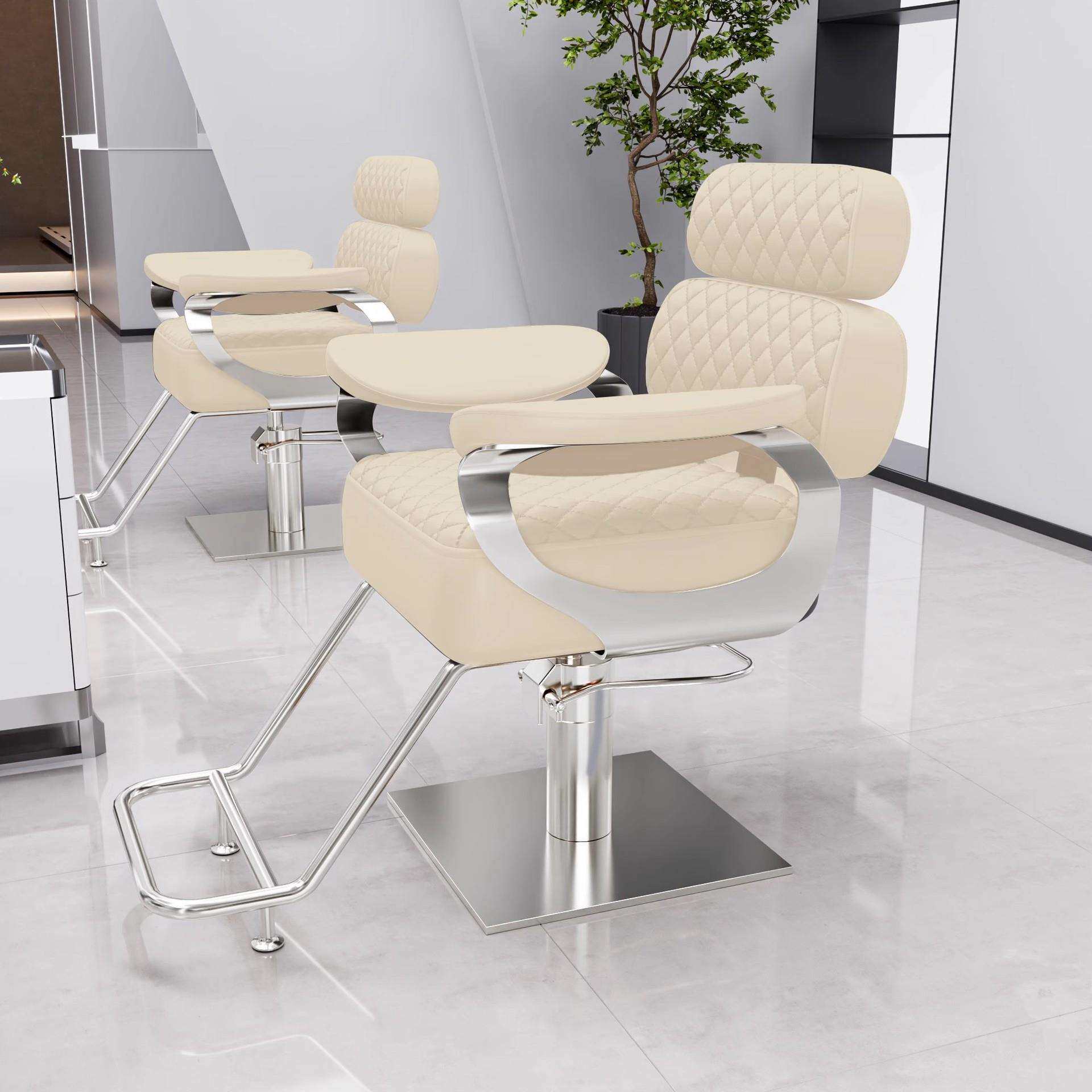 美发店发廊专用剪发凳子理发店网红椅理发椅子可放倒旋转美发椅子