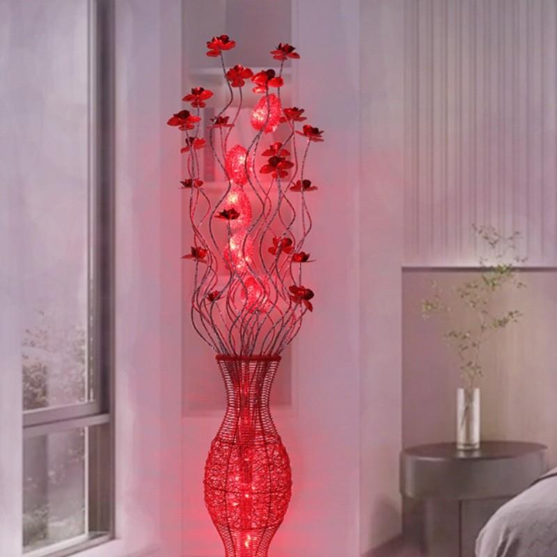 红色时尚艺术创意编织花瓶装饰落地灯乔迁新婚高档礼品Floor lamp