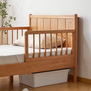 北美樱桃ETC 322木实木儿童床床婴儿木床户矮床黑胡桃女儿床小型