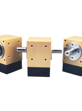 直角星向行器减速机拐转角9W0度孔F766MT65轴输出400W75换0伺服电