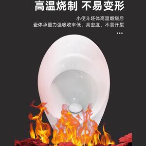 新款直销学校卫生间无水小便斗挂墙式免冲水小便器成人陶瓷壁挂男