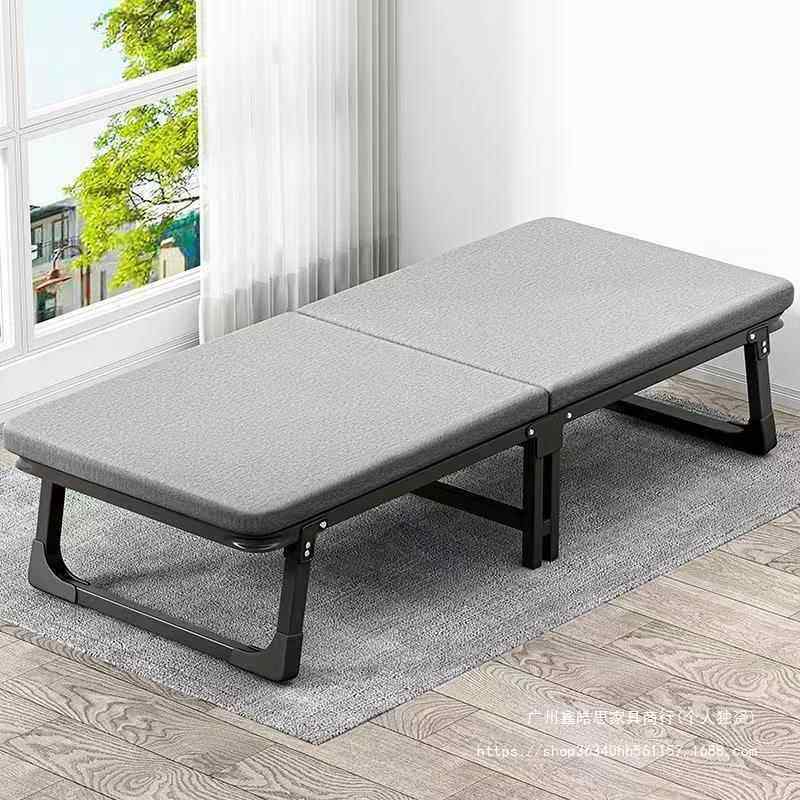 折叠床休躺公椅办室午午家用无品牌/小床单人床成人便睡携简易陪